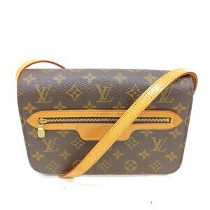 Authentic Louis Vuitton Saint Germain 24 Brown Monogram Shoulder Bag mn531-02052